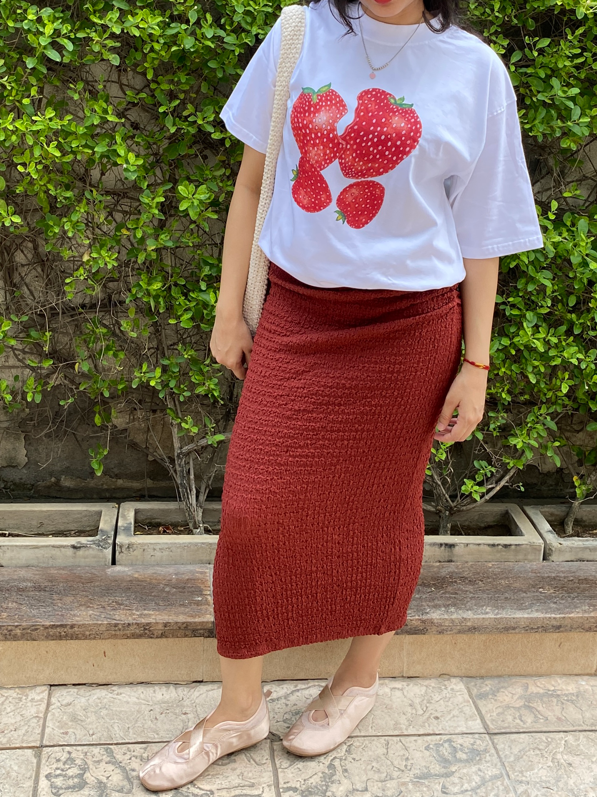 STRAWBERRY COTTON TEE