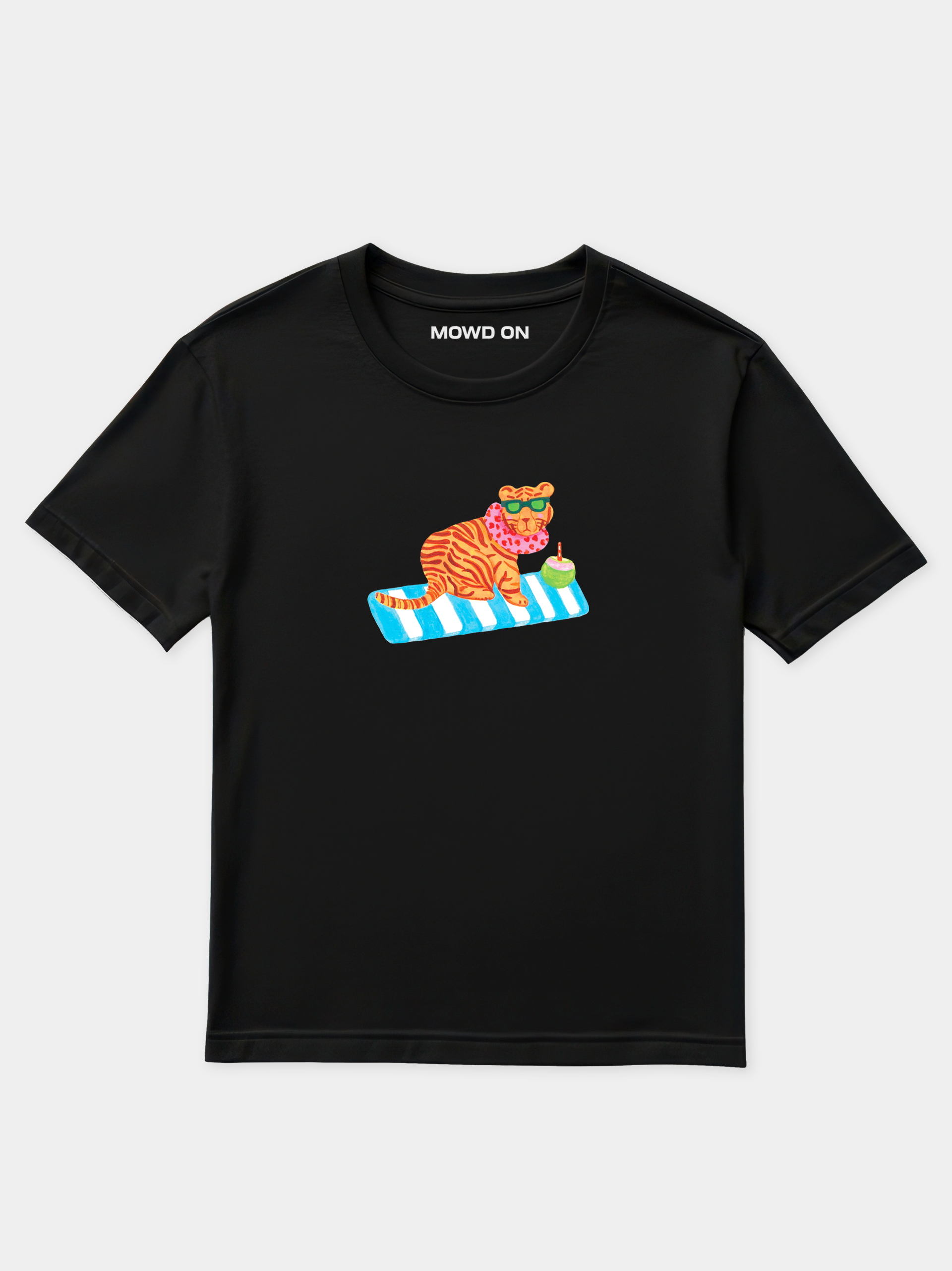 BEACH CLUB BLACK BABY TEE