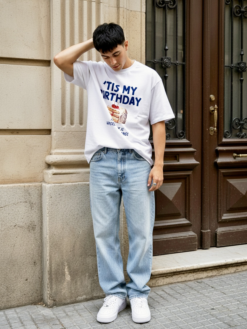 'TIS MY BIRTHDAY OVERSIZED TEE