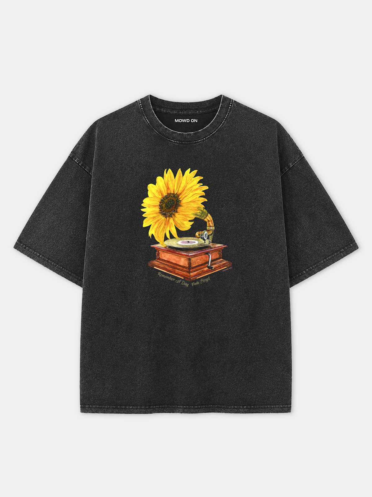 MUSIC MODE VINTAGE EFFECT OVERSIZED TEE
