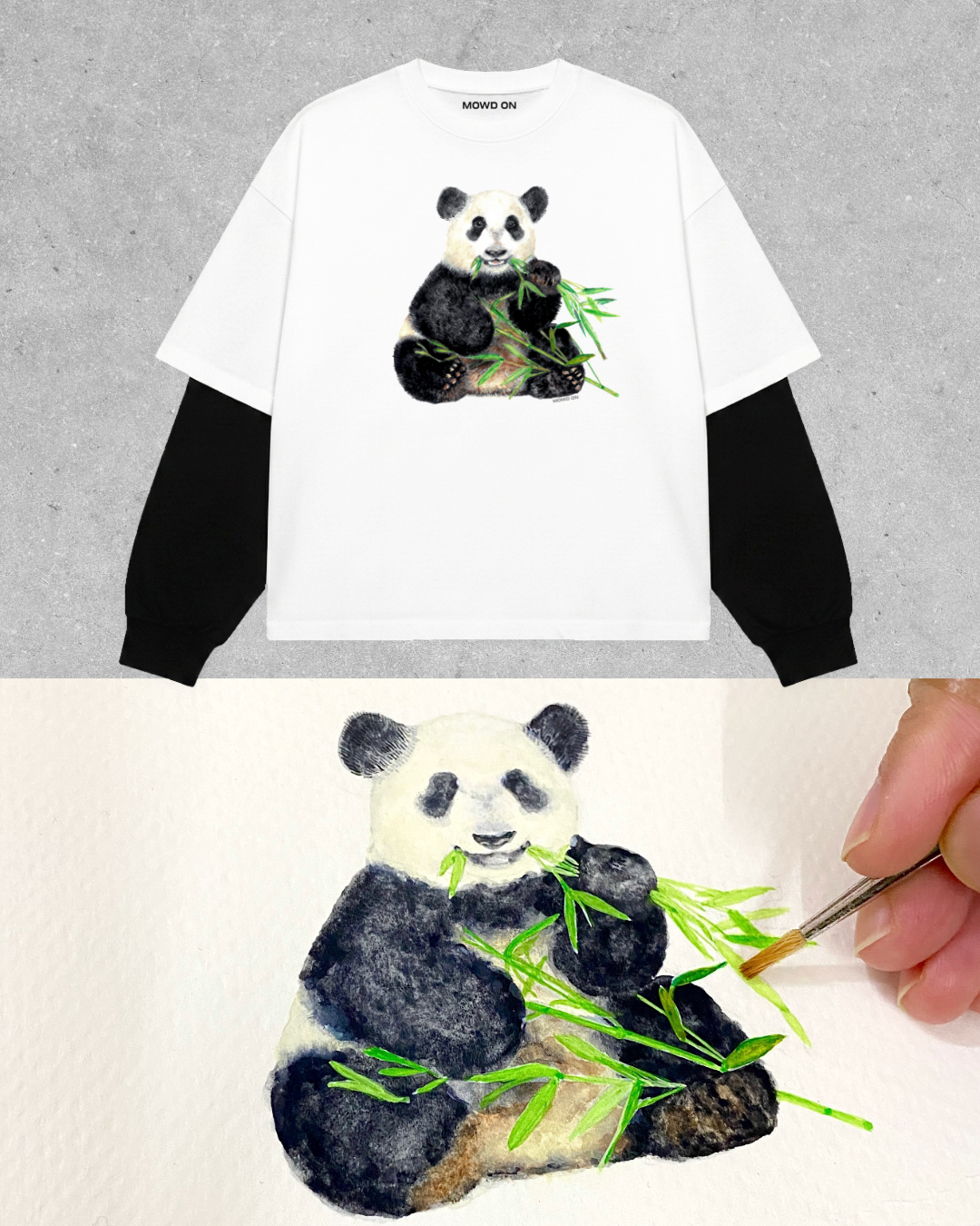 PANDA LONGSLEEVE TSHIRT