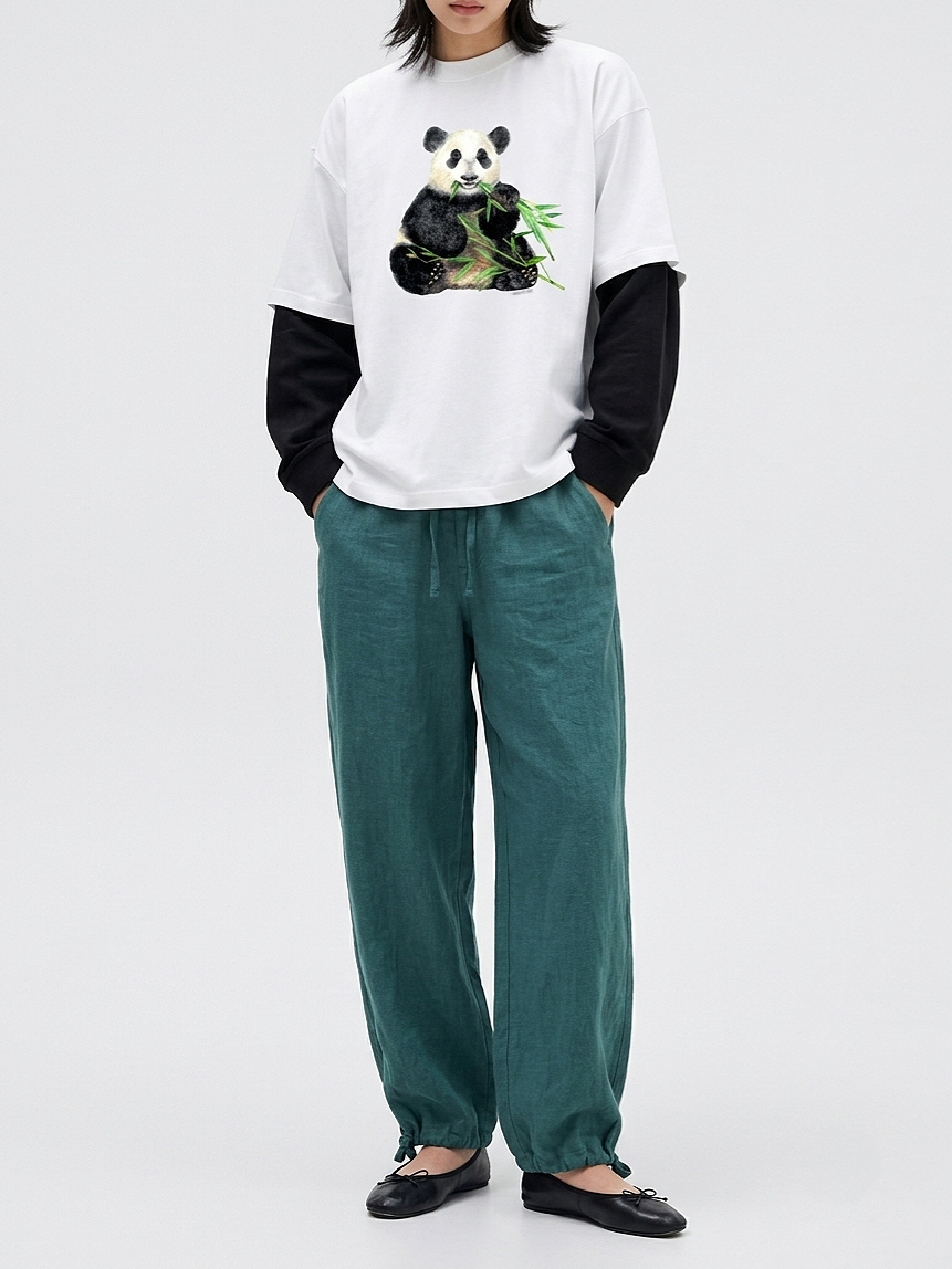 PANDA LONGSLEEVE TSHIRT