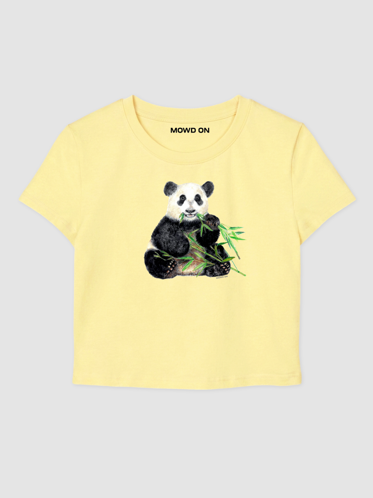 PANDA BUTTER YELLOW BABY TEE