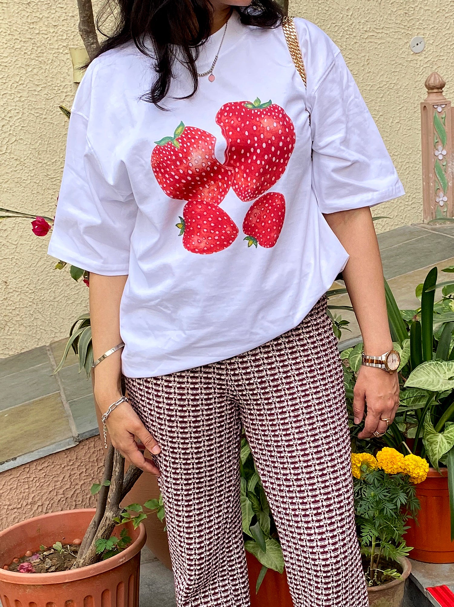 STRAWBERRY COTTON TEE