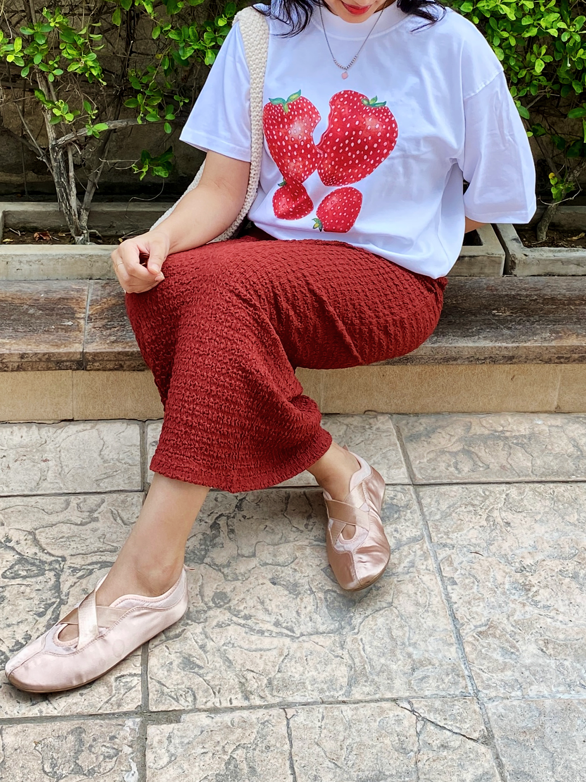 STRAWBERRY COTTON TEE